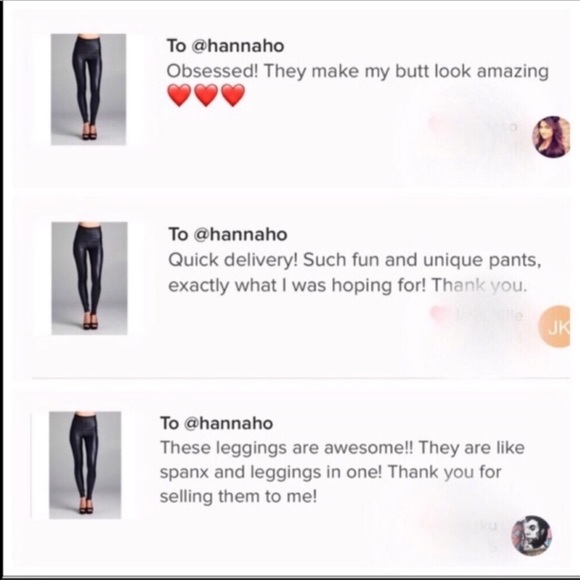 S-XL Avail! High Waisted Vegan Leather Leggings - Picture 6 of 7